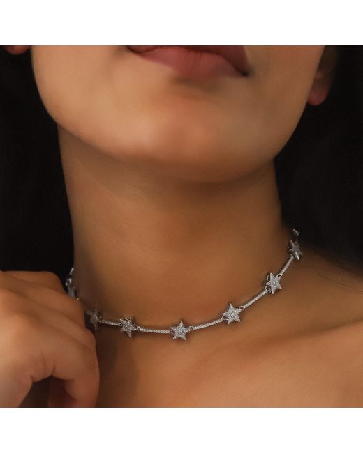 Luna Charles Metallic Margot Sparkling Star Choker