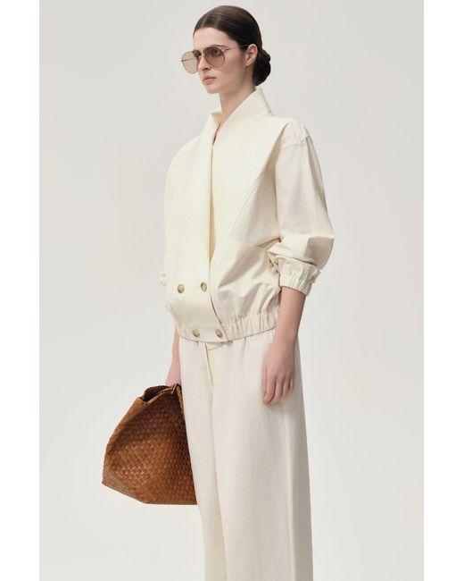 FRONT ROW SHOP Natural Ibiza Jacket Ivory