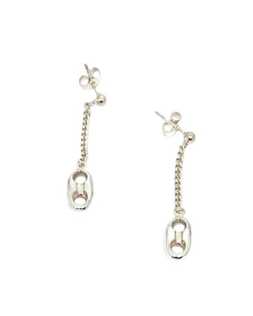 Tg-Jewellery by Tamara Gervasio Metallic Anchor Drop Earrings — Sterling