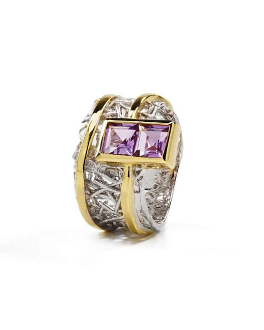 German Kabirski Pink Verina Amethyst Ring