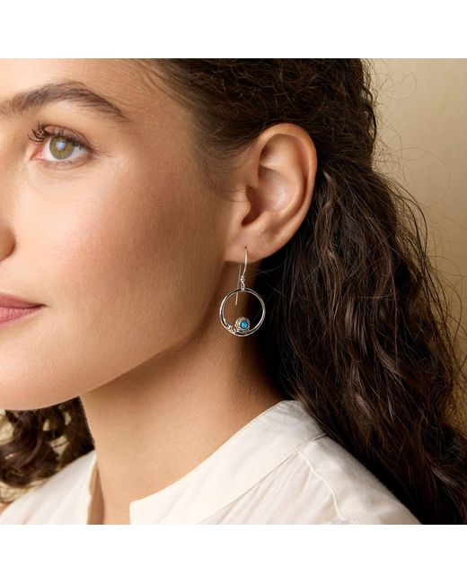 Isla Silver Metallic Opal Earrings