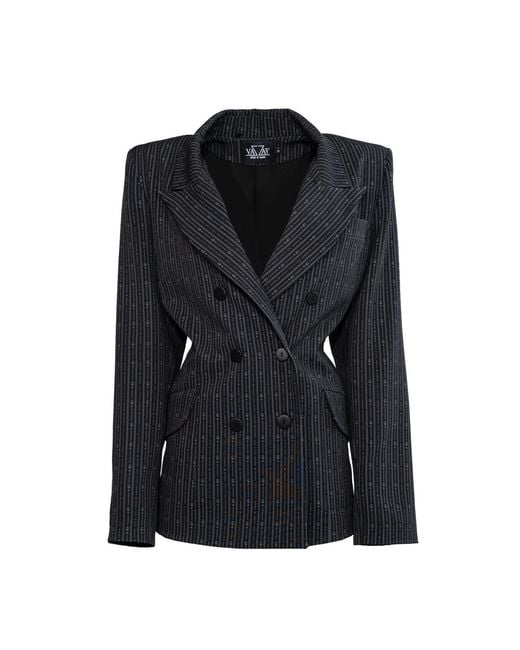 Vazaf Black Structure Blazer