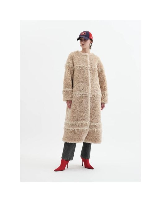 Jakke Natural Neutrals Arc Lines Coat