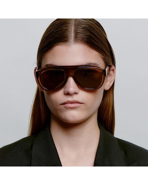 A.Kjærbede Brown Rio Sunglasses Smoke Transparent