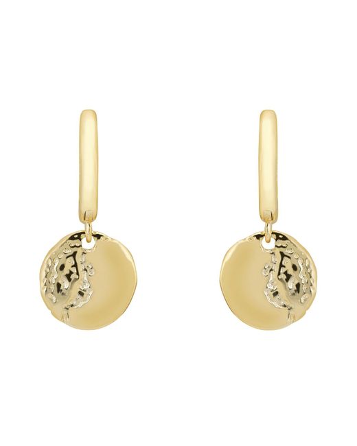 Latelita London Metallic Lunar Moon huggie Hoop Earrings