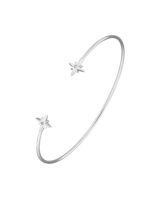 Scream Pretty White Starburst Open Bangle