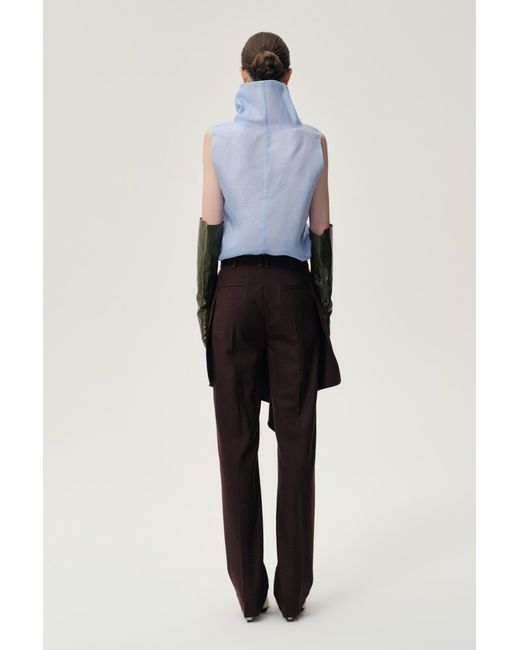 FRONT ROW SHOP Purple Layered Skirt Trousers Rum