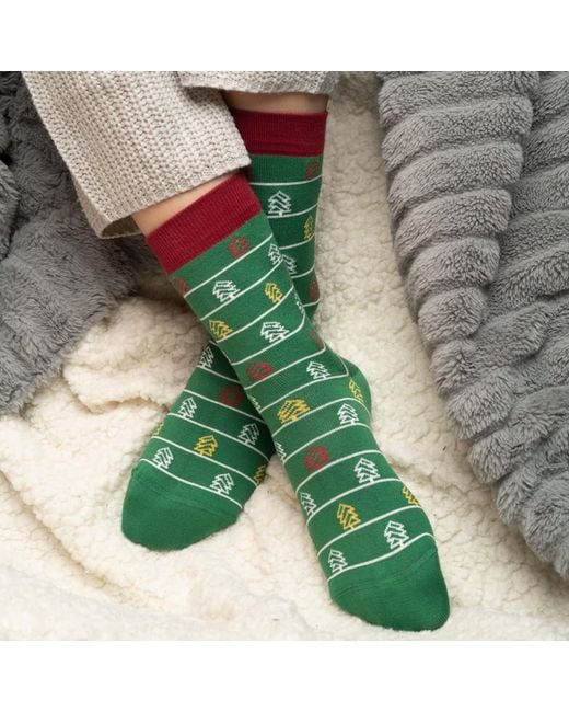 Peper Harow - Made in England Green Christmas Tree & Classic Socks Bundle