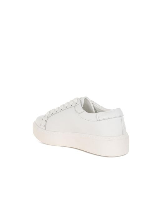 Rag & Co White Strider Studs Embellished Chunky Sneakers