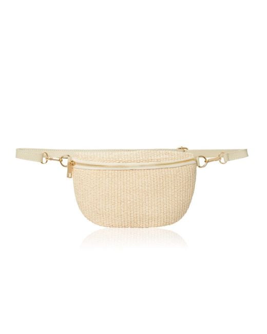 Betsy & Floss Natural Neutrals Enna Raffia Crossbody And Waist Bag