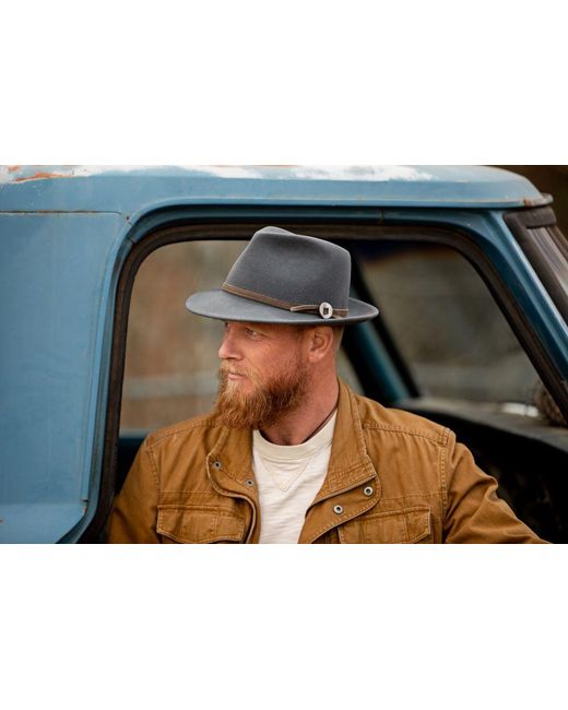 Jamie Slye Hats + Accessories Black Buddy Wool Fedora Hat