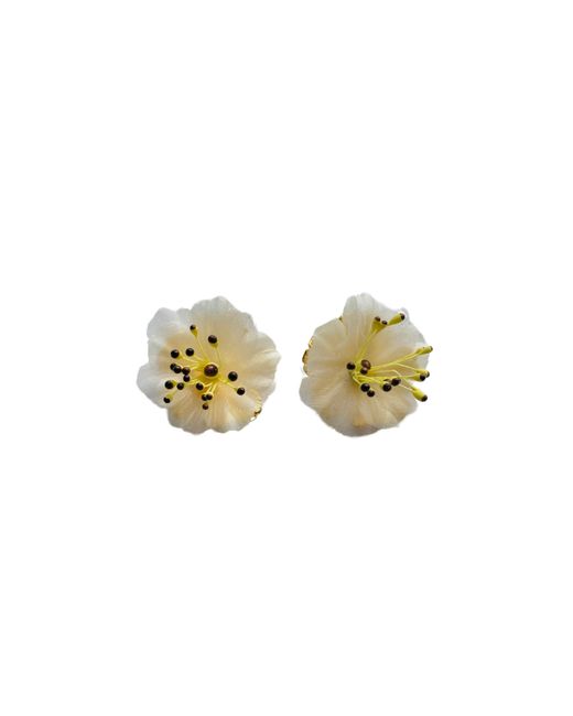 The Pink Reef Metallic Blush Chiffon Stud