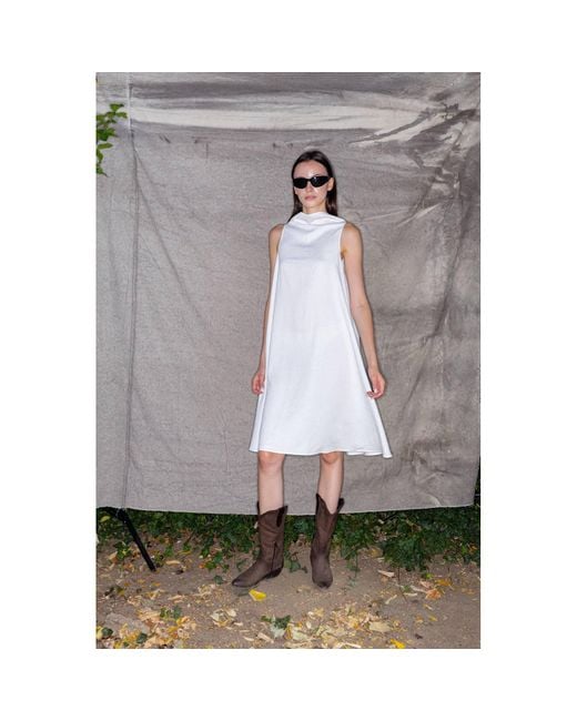 Bianca Popp White Bell Dress Midi