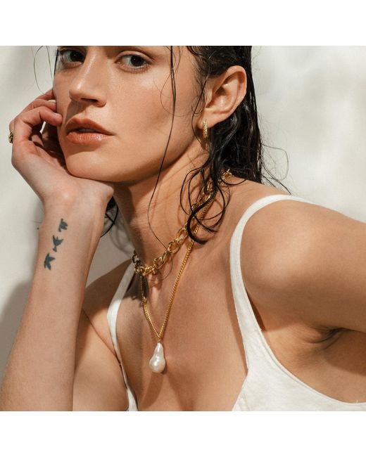 Lait & Lune Metallic Sicil Pearl Necklace