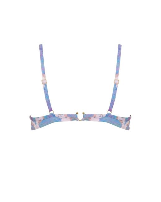 Sophia Alexia Blue Orchid Paradise Fiji Bralette Bikini Top
