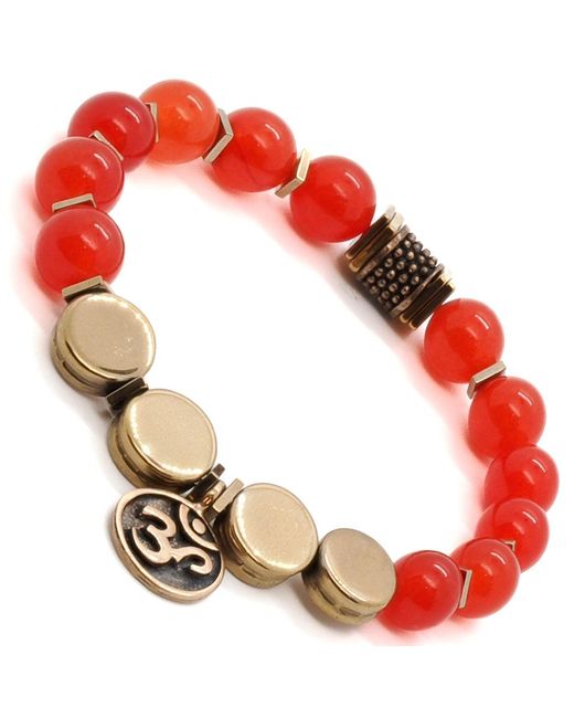 Ebru Jewelry Red Carnelian Yoga Bracelet