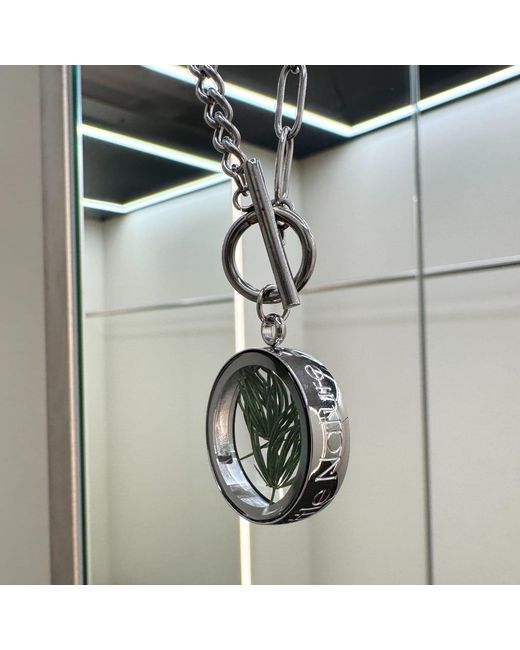 My Little Nature Metallic Handcrafted Pine Needles Charm Necklace