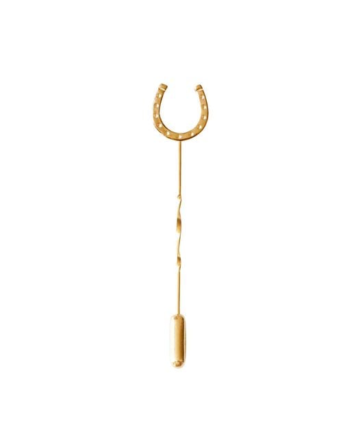 Lee Renee Metallic Lucky Horseshoe Tie Pin/Twist Tie Pin – for men