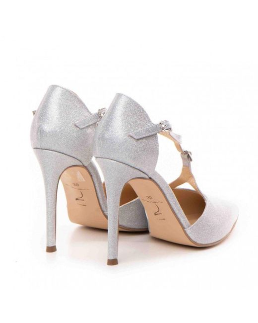 The 5Th Element White Freya T-Strap Pumps