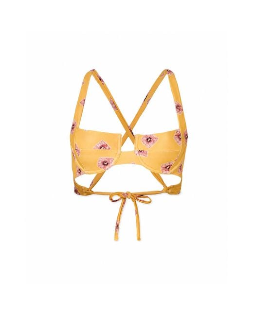 Par Y Escala Sl Metallic Jamu Underwire Bikini Top