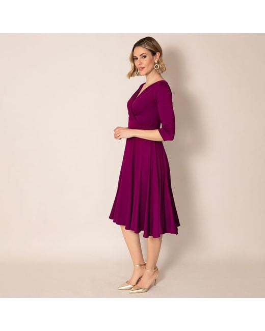 Alie Street London Purple Annie Dress Petite Plum Wine