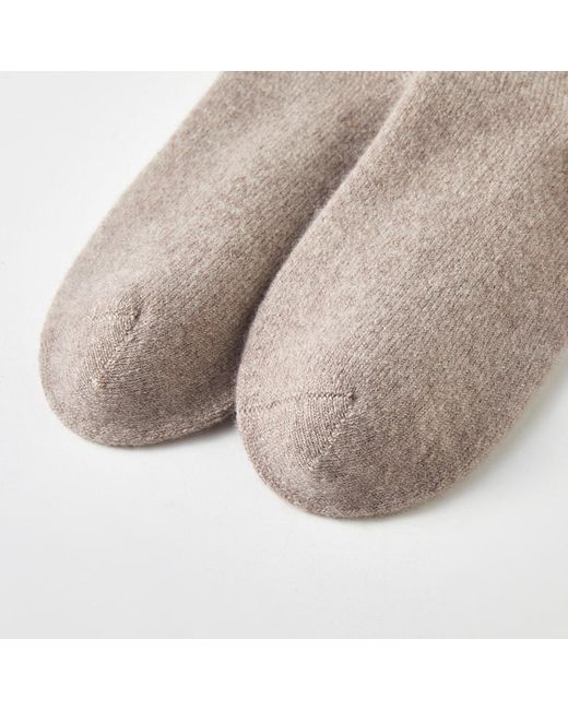 Soft Strokes Silk Gray Cashmere Quarter-Length Socks Set Of Two