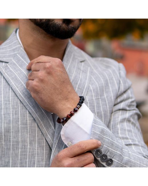AWNL Brown Onyx & Tiger Eye Bracelet for men