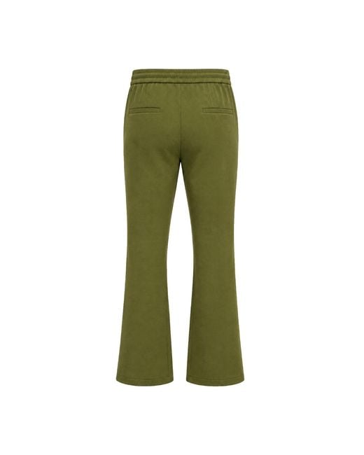 DAVID WEJ Green Enzo Cotton Loose Fit Trouser for men