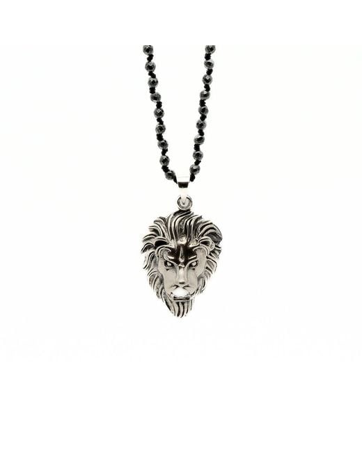 Ebru Jewelry Metallic Leo Necklace for men
