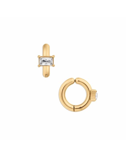 Mickey's Girl Metallic Candice Baguette Cuff Earring