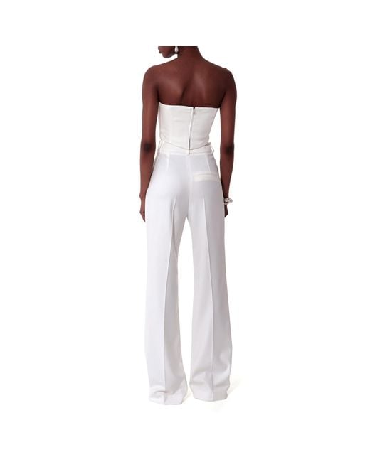 AGGI by HALEWSKI White Lara Off Corset Top