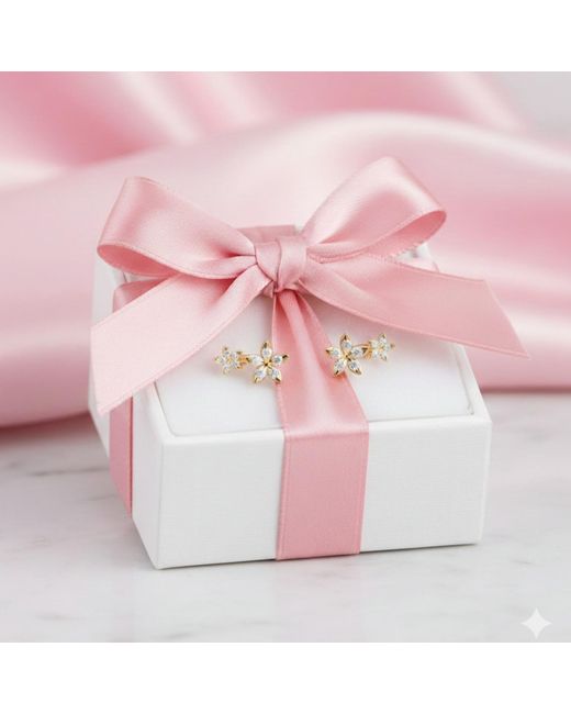 BLOOMTINE | Earth Angel HQ Metallic Eternal Bloom Vermeil Flower Stud Climbers