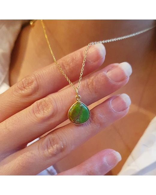 Harfi Yellow Vermeil Plated Peridot Heart Charm August Birthstone Necklace