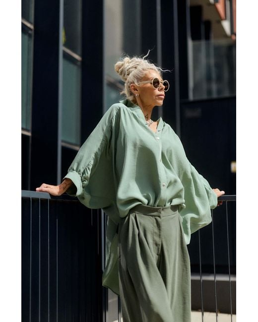Clothes by Locker Room Green Oversized Shirt