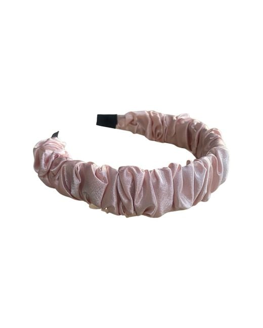 Lula-Ru Metallic Ruched Headband