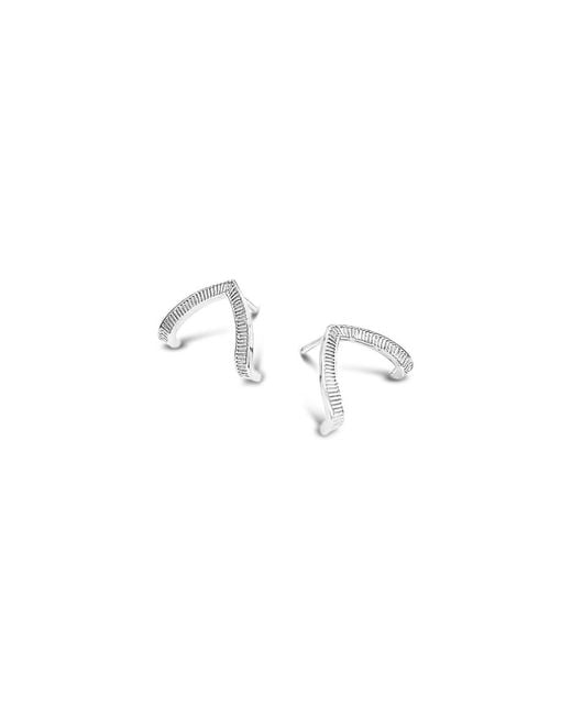 Lutiro Metallic Wishbone Studs