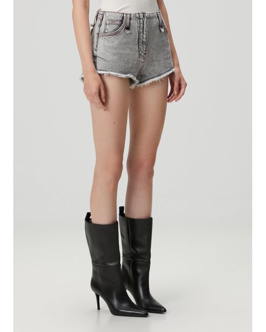 Pcfg Gray Cotton Faded Super Mini Short