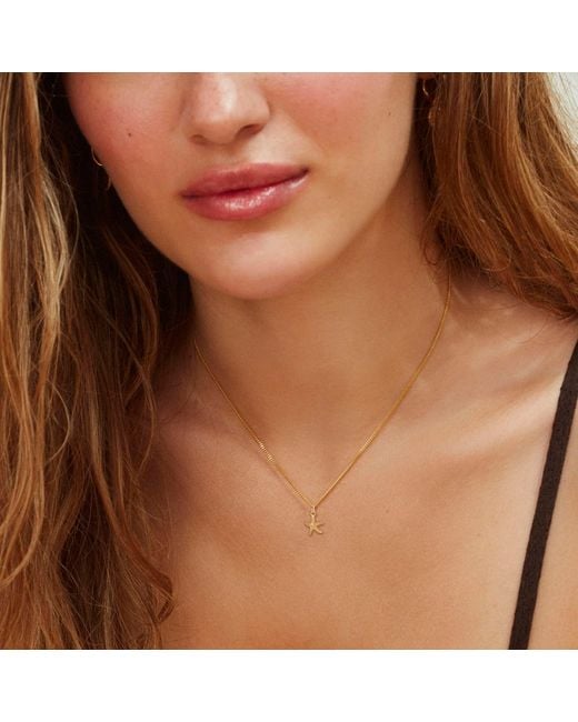Muru Metallic Mini Starfish Necklace