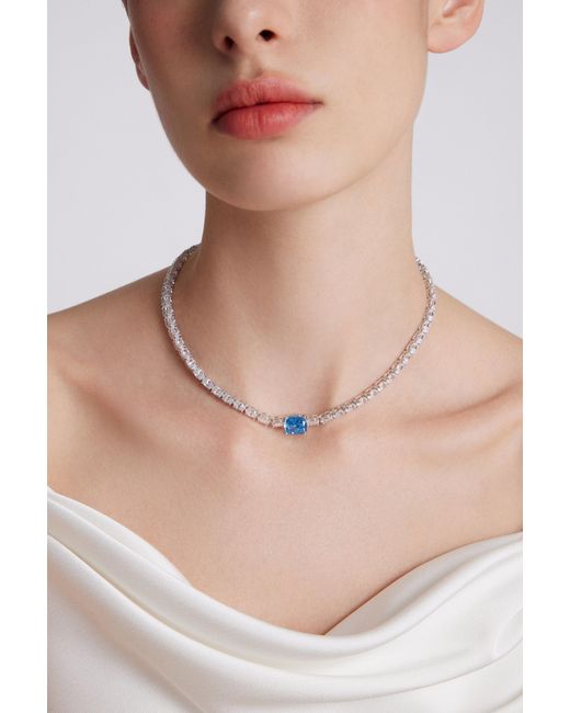 Arte Madrid White Whisper Of Love Tennis Necklace & Head Chain