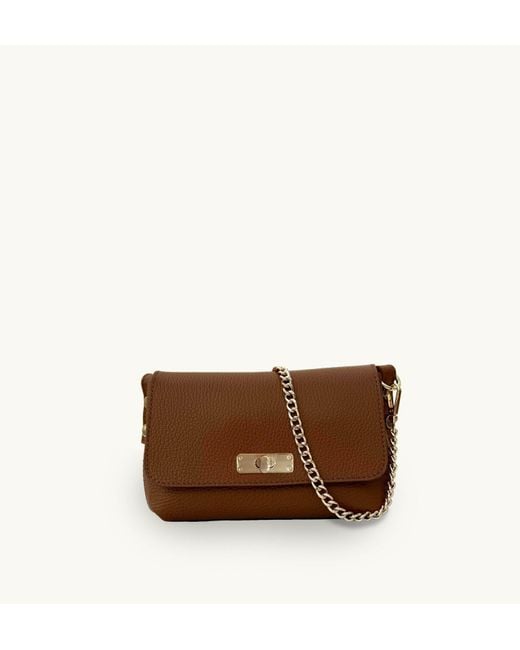 Apatchy London Brown The Maisie Mini Tan Leather Bag
