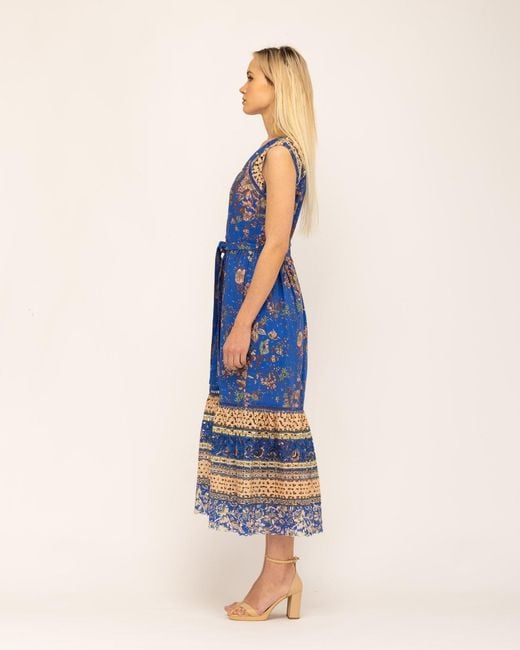Niza Blue Waist-Tie Dress Manila