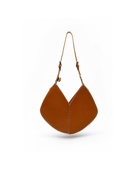 Danni Ro Brown Neutrals Virginia Rhombus Bag