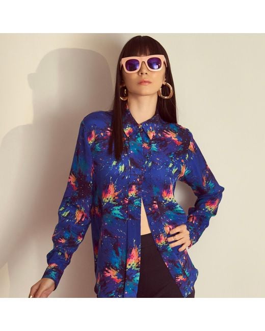 Emma Wallace Blue Lienna Shirt
