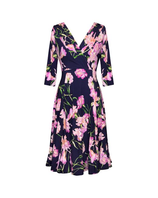 Alie Street London Blue Annie Dress Midnight Blossom