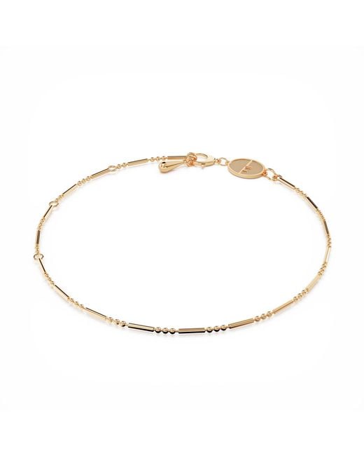 Linda Fiore Metallic Daisy Layering Bracelet 18K Vermeil