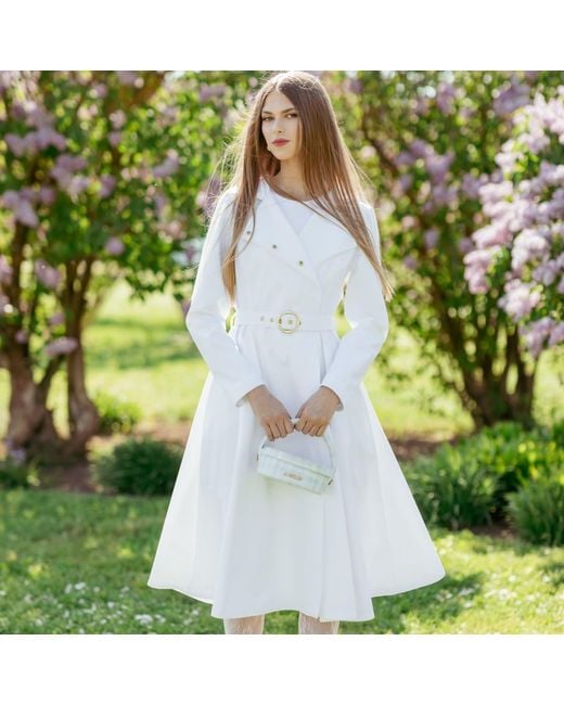 RainSisters Gray Water Resistant Trench Coat: Heavenly