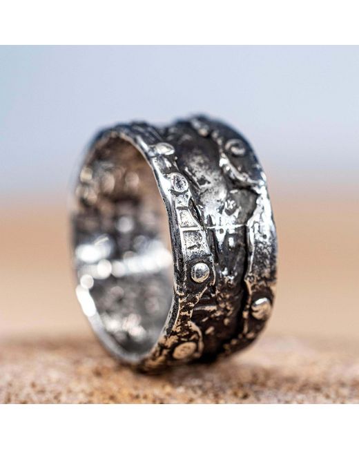 German Kabirski Metallic Vexor Rivet Ring for men