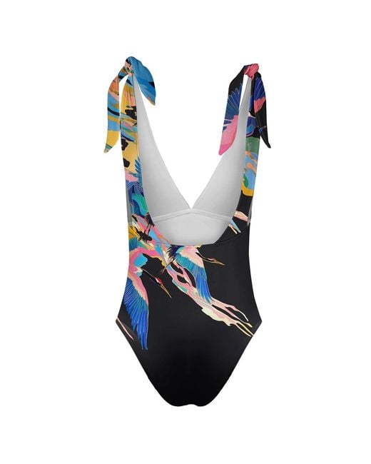 Aloha From Deer Blue Celestial Flight One Piece Swimsuit