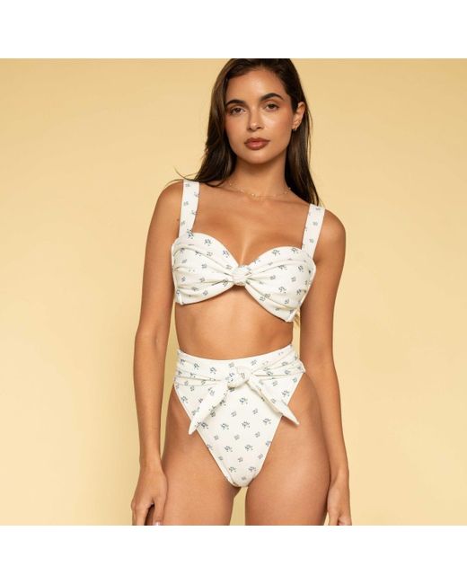 Montce Gray Heidi Floral Hayden Bikini Top