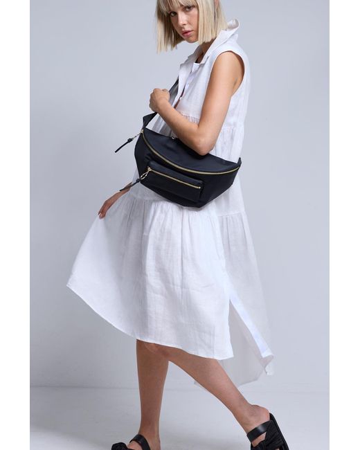 Dref White Campari Linen Dress